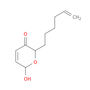 2H-Pyran-3(6H)-one, 2-(5-hexenyl)-6-hydroxy-