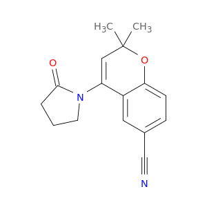2H-1-Benzopyran-6-carbonitrile, 2,2-dimethyl-4-(2-oxo-1-pyrrolidinyl)-