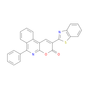 3H-Pyrano[2,3-c]isoquinolin-3-one, 2-(2-benzothiazolyl)-6-phenyl-