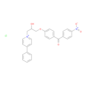 Pyridinium,1-[2-hydroxy-3-[4-(4-nitrobenzoyl)phenoxy]propyl]-4-phenyl-, chloride (1:1)