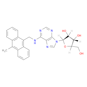 Adenosine, N-[(10-methyl-9-anthracenyl)methyl]-