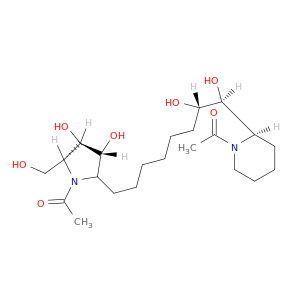 1-[(2R)-2-[(1S,2S)-8-[(3R,4R,5R)-1-acetyl-3,4-dihydroxy-5-(hydroxymethyl)pyrrolidin-2-yl]-1,2-dihydroxy-octyl]-1-piperidyl]ethanone