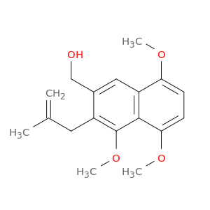 2-Naphthalenemethanol, 4,5,8-trimethoxy-3-(2-methyl-2-propenyl)-