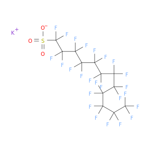 1-十二烷磺酸,1,1,2,2,3,3,4,5,6,6,6,7,8,8,9,9,9,10,11,11,12,12,12-戊酰氟氟-,钾盐(1：1)