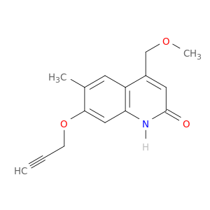 2(1H)-Quinolinone, 4-(methoxymethyl)-6-methyl-7-(2-propynyloxy)-
