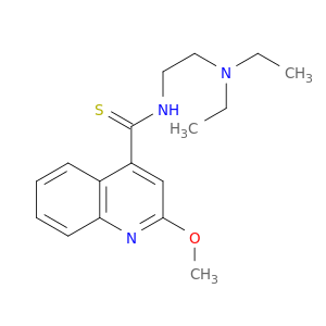 4-Quinolinecarbothioamide, N-[2-(diethylamino)ethyl]-2-methoxy-