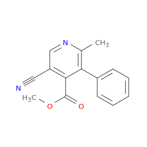 4-Pyridinecarboxylic acid, 5-cyano-2-methyl-3-phenyl-, methyl ester