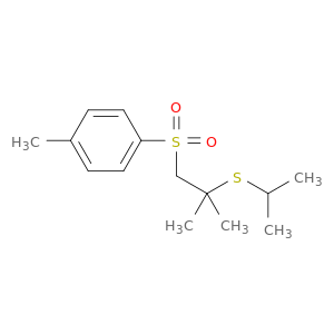 Benzene, 1-methyl-4-[[2-methyl-2-[(1-methylethyl)thio]propyl]sulfonyl]-