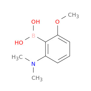 Boronic acid,[2-(dimethylamino)-6-methoxyphenyl]- (9CI)
