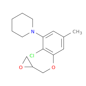 Piperidine, 1-[2-chloro-5-methyl-3-(oxiranylmethoxy)phenyl]-
