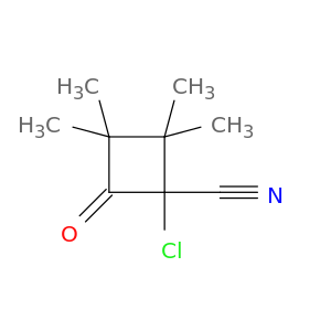 Cyclobutanecarbonitrile, 1-chloro-2,2,3,3-tetramethyl-4-oxo-