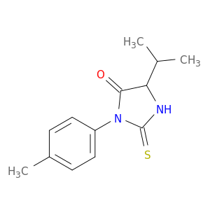3-(4-methylphenyl)-5-(propan-2-yl)-2-sulfanylideneimidazolidin-4-one