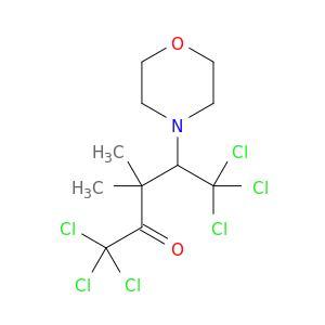 2-Pentanone, 1,1,1,5,5,5-hexachloro-3,3-dimethyl-4-(4-morpholinyl)-