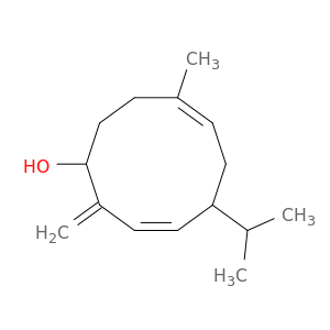 3,7-Cyclodecadien-1-ol, 8-methyl-2-methylene-5-(1-methylethyl)-