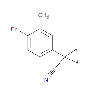 1-(4-Bromo-3-methylphenyl)cyclopropane-1-carbonitrile