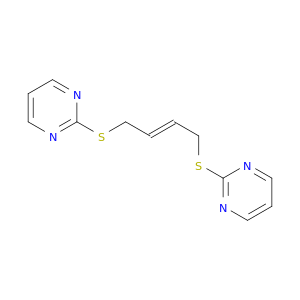 Pyrimidine, 2,2'-[(2E)-2-butene-1,4-diylbis(thio)]bis-