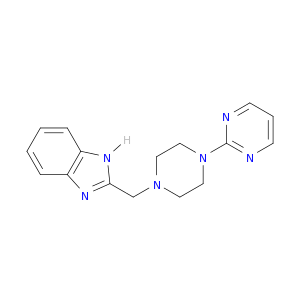 1H-Benzimidazole, 2-[[4-(2-pyrimidinyl)-1-piperazinyl]methyl]-