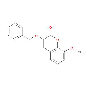 2H-1-Benzopyran-2-one, 8-methoxy-3-(phenylmethoxy)-