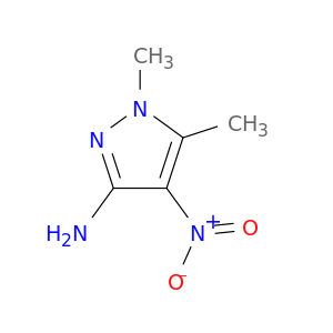 1H-Pyrazol-3-amine, 1,5-dimethyl-4-nitro-