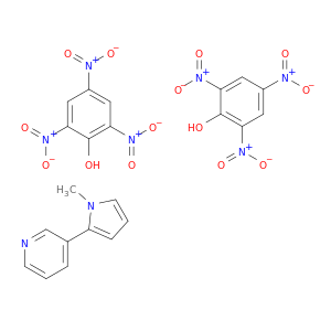 吡啶,3-(1-甲基-1H-吡咯-2-基)-,CPOMD。用2,4,6-三硝基苯酚(1：2)