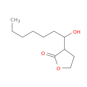 2(3H)-Furanone, dihydro-3-(1-hydroxyheptyl)-