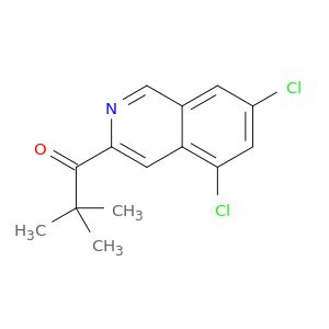 1-Propanone, 1-(5,7-dichloro-3-isoquinolinyl)-2,2-dimethyl-