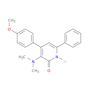 2(1H)-Pyridinone,3-(dimethylamino)-4-(4-methoxyphenyl)-6-phenyl-