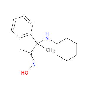 2H-Inden-2-one, 1-(cyclohexylamino)-1,3-dihydro-1-methyl-, oxime