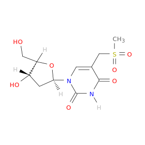 1-[(2R,4S,5R)-4-hydroxy-5-(hydroxymethyl)oxolan-2-yl]-5-(methylsulfonylmethyl)pyrimidine-2,4-dione