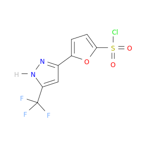 5-(5-(Trifluoromethyl)-1H-pyrazol-3-yl)furan-2-sulfonyl chloride