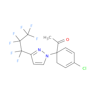 1-Acetyl-4-chloro-3(5)-heptafluoropropyl-5(3)-phenylpyrazole