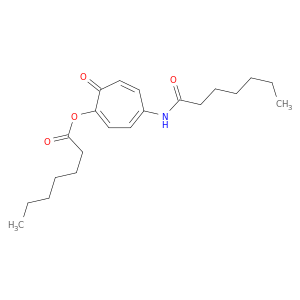 庚酸,7-氧代-4-[(1-氧opeptyl)氨基]-1,3,5-环庚烷-1-基酯
