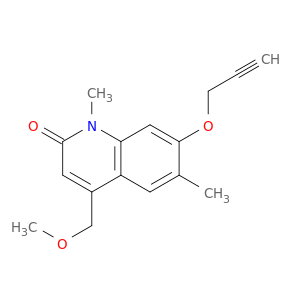 2(1H)-Quinolinone, 4-(methoxymethyl)-1,6-dimethyl-7-(2-propynyloxy)-