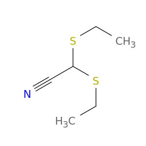 Acetonitrile, bis(ethylthio)-