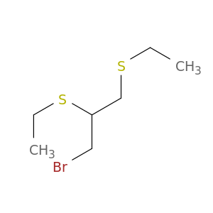 Propane, 1-bromo-2,3-bis(ethylthio)-