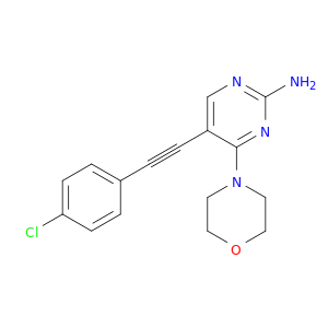 2-Pyrimidinamine, 5-[(4-chlorophenyl)ethynyl]-4-(4-morpholinyl)-