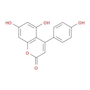 2H-1-Benzopyran-2-one, 5,7-dihydroxy-4-(4-hydroxyphenyl)-