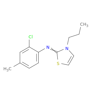 Benzenamine, 2-chloro-4-methyl-N-(3-propyl-2(3H)-thiazolylidene)-