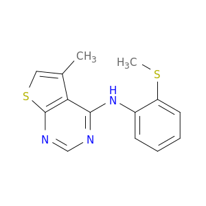Thieno[2,3-d]pyrimidin-4-amine, 5-methyl-N-[2-(methylthio)phenyl]-
