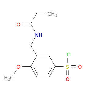 4-Methoxy-3-(propanamidomethyl)benzene-1-sulfonyl Chloride