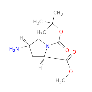 rel-(2R,4R)-1-叔丁基 2-甲基4-氨基吡咯烷-1,2-二羧酸酯