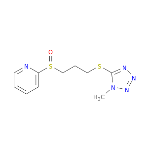 Pyridine,2-[[3-[(1-methyl-1H-tetrazol-5-yl)thio]propyl]sulfinyl]-