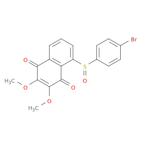 1,4-Naphthalenedione, 5-[(4-bromophenyl)sulfinyl]-2,3-dimethoxy-