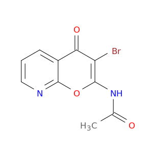 Acetamide, N-(3-bromo-4-oxo-4H-pyrano[2,3-b]pyridin-2-yl)-