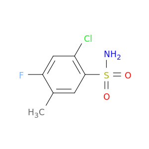 2-Chloro-4-fluoro-5-methylbenzene-1-sulfonamide