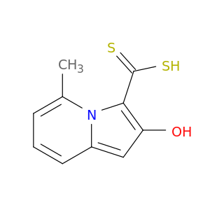 3-Indolizinecarbodithioicacid, 2-hydroxy-5-methyl-