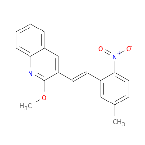 Quinoline, 2-methoxy-3-[(1E)-2-(5-methyl-2-nitrophenyl)ethenyl]-