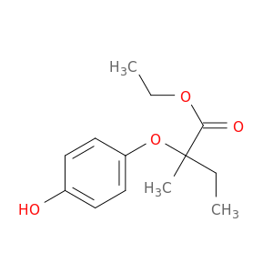 Butanoic acid, 2-(4-hydroxyphenoxy)-2-methyl-, ethyl ester