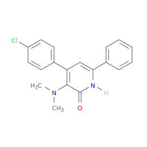 2(1H)-Pyridinone,4-(4-chlorophenyl)-3-(dimethylamino)-6-phenyl-