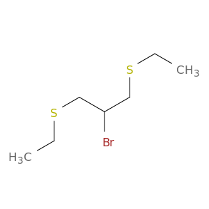Propane, 2-bromo-1,3-bis(ethylthio)-